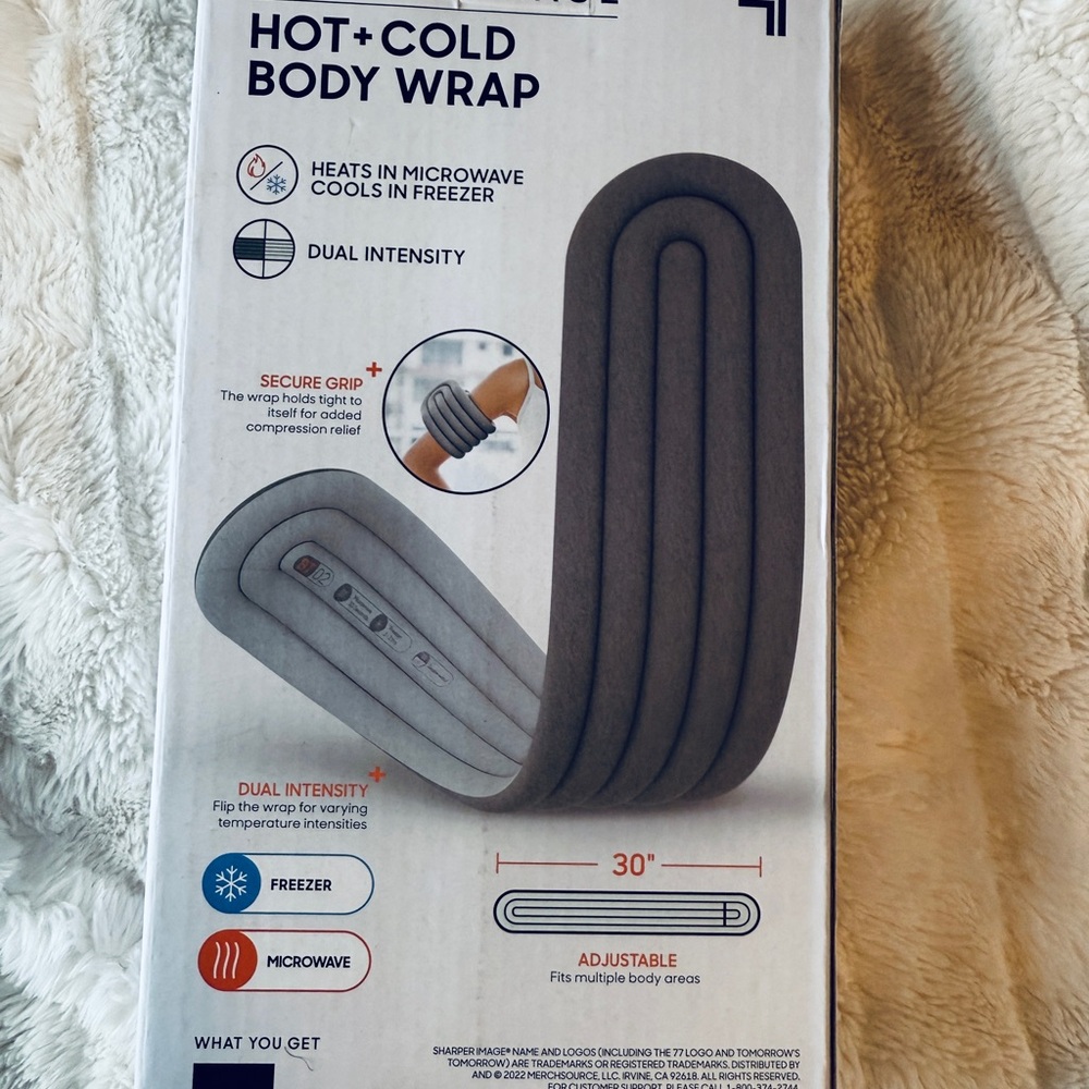 Sharper Image Dual Intensity Black Hot and Cold Body Wrap